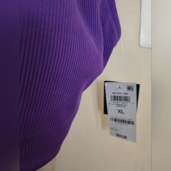 BAR III Micro-rib One-shoulder Swimsuit - Picture 5 of 6